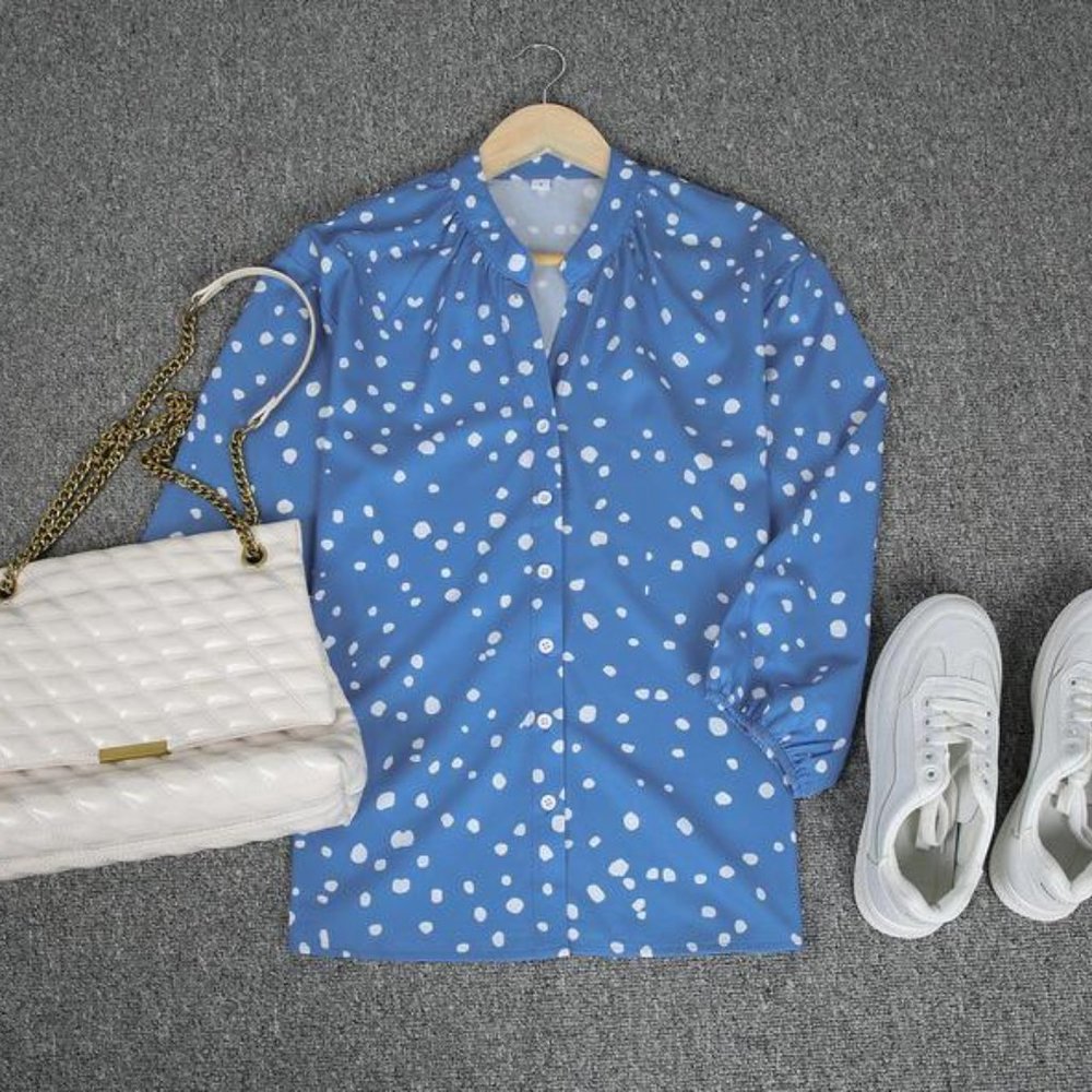 Not the Polka Dotted Blue Shirt